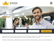 Tablet Screenshot of kingsrecruitment.co.nz